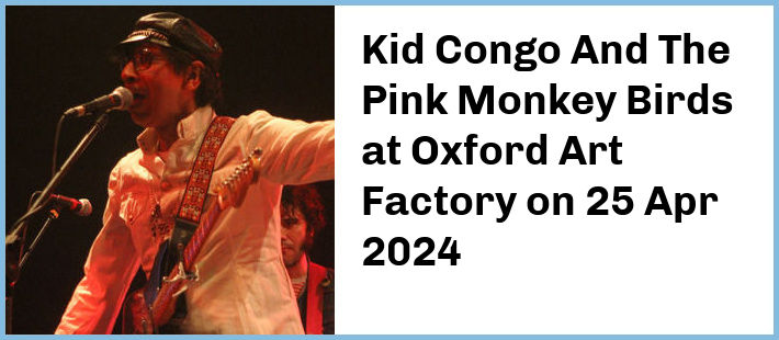 Kid Congo And The Pink Monkey Birds at Oxford Art Factory in Sydney