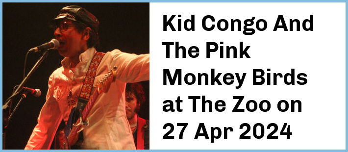 Kid Congo And The Pink Monkey Birds at The Zoo in Fortitude Valley