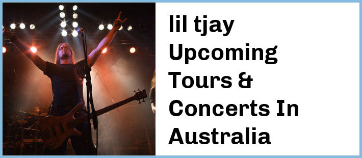 lil tjay Tickets Australia