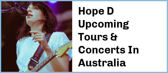 Hope D Tickets Australia