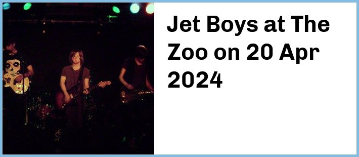 Jet Boys at The Zoo in Fortitude Valley