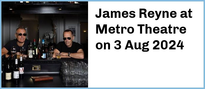 James Reyne at Metro Theatre in Sydney