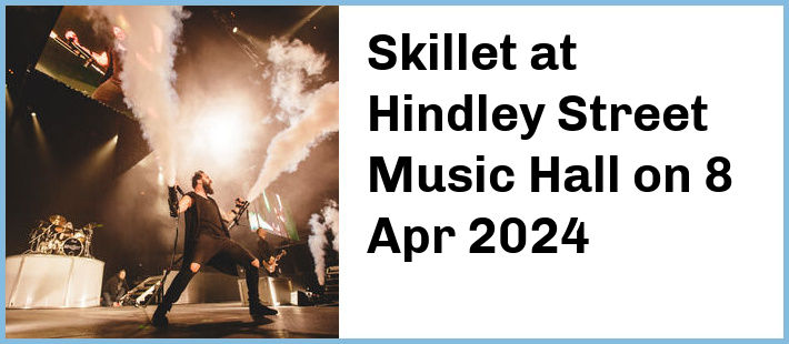 Skillet at Hindley Street Music Hall in Adelaide