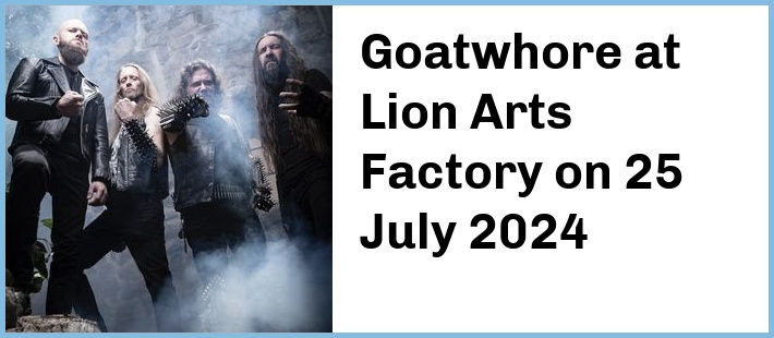 Goatwhore at Lion Arts Factory in Adelaide