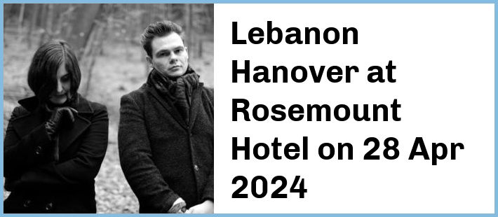 Lebanon Hanover at Rosemount Hotel in Perth