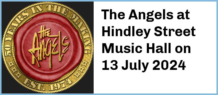 The Angels at Hindley Street Music Hall in Adelaide