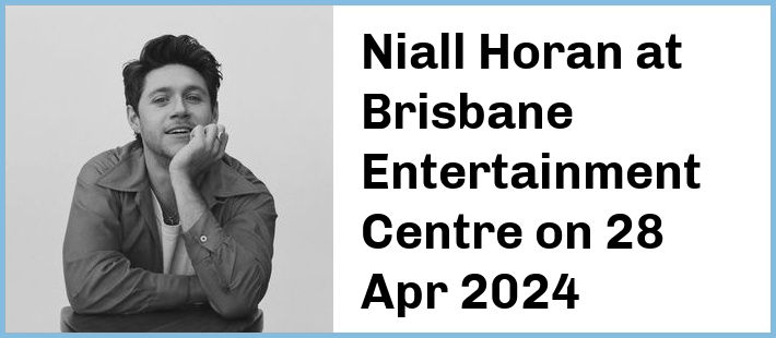 Niall Horan at Brisbane Entertainment Centre in Brisbane