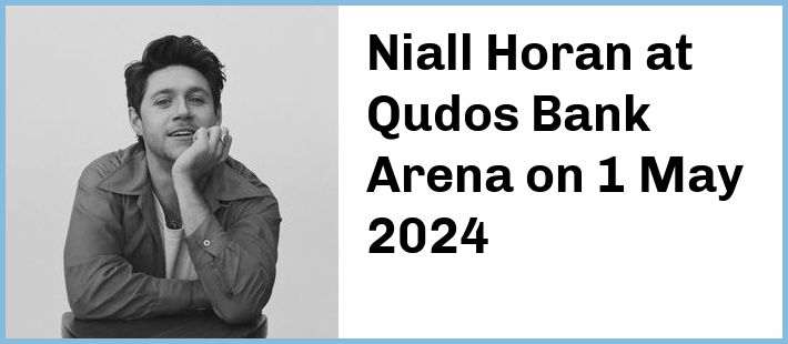 Niall Horan at Qudos Bank Arena in Sydney Olympic Park