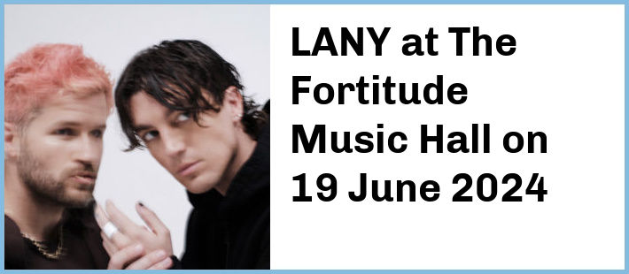 LANY at The Fortitude Music Hall in Brisbane
