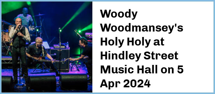 Woody Woodmansey's Holy Holy at Hindley Street Music Hall in Adelaide