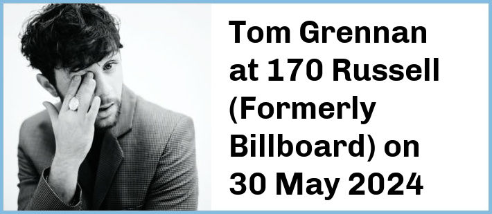 Tom Grennan at 170 Russell (Formerly Billboard) in Melbourne