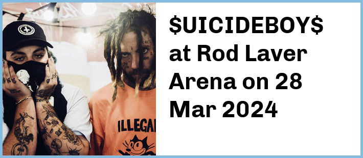$UICIDEBOY$ at Rod Laver Arena in Melbourne