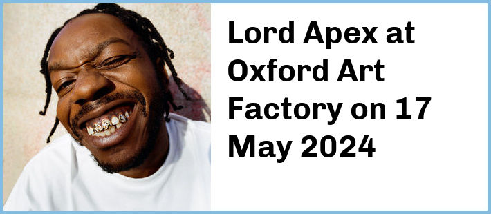 Lord Apex at Oxford Art Factory in Sydney