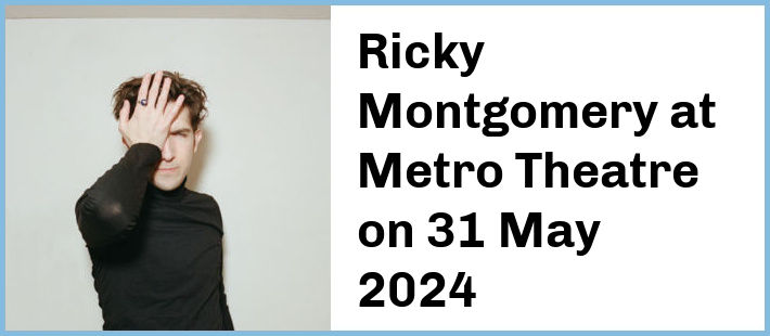 Ricky Montgomery at Metro Theatre in Sydney