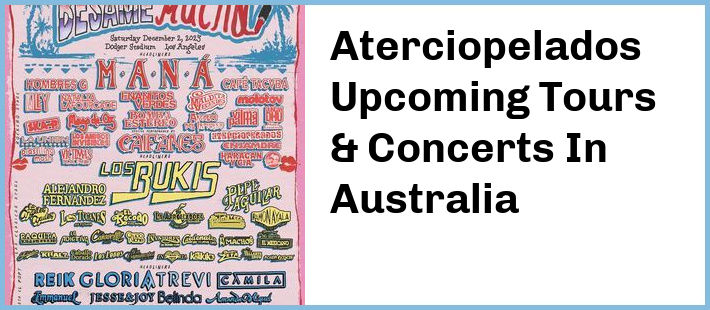 Aterciopelados Tickets Australia