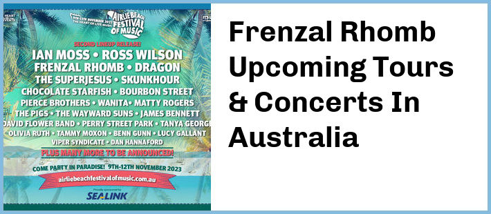 Frenzal Rhomb Upcoming Tours & Concerts In Australia