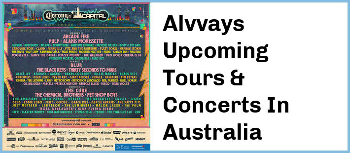 Alvvays Upcoming Tours & Concerts In Australia