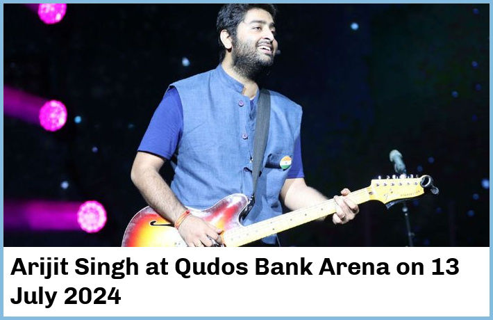 Arijit Singh | Qudos Bank Arena | 13 July 2024