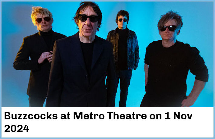 Buzzcocks | Metro Theatre | 1 Nov 2024