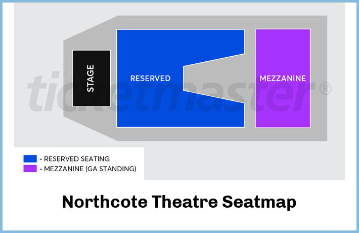 Northcote Theatre Seatmap