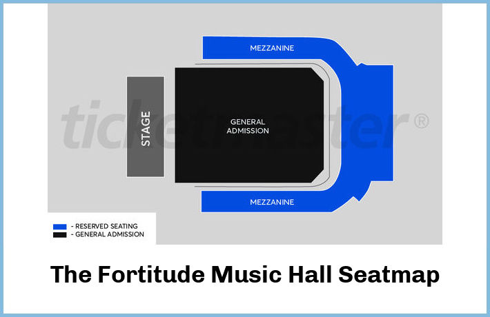 The Fortitude Music Hall Seatmap