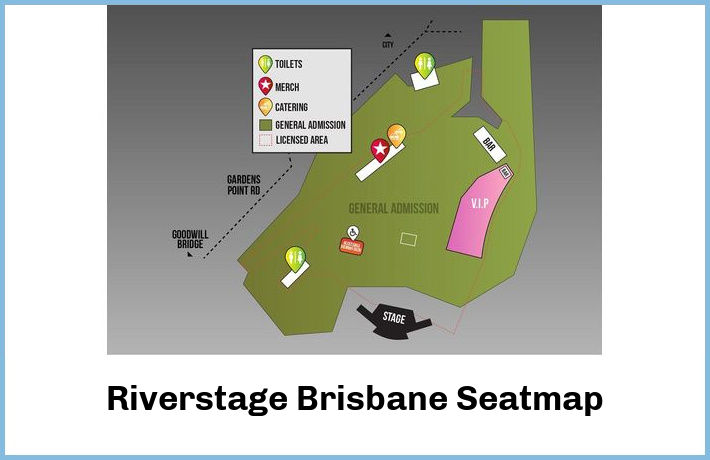 Riverstage Brisbane Seatmap