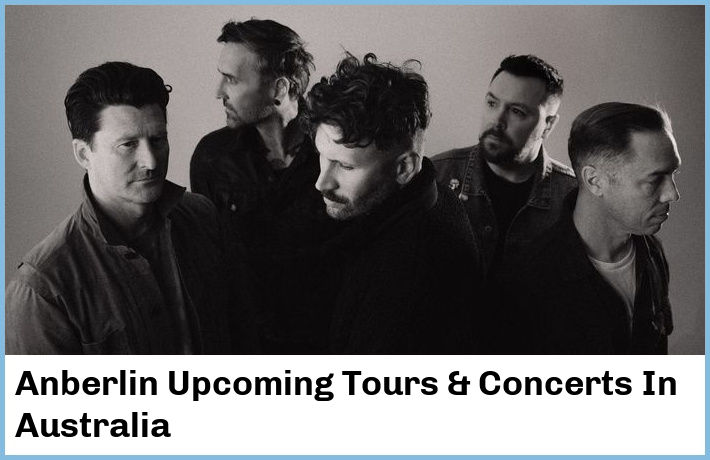 Anberlin Upcoming Tours & Concerts In Australia