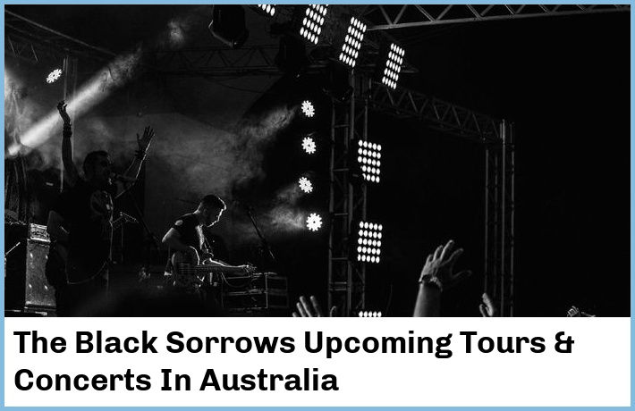 The Black Sorrows Tickets Australia
