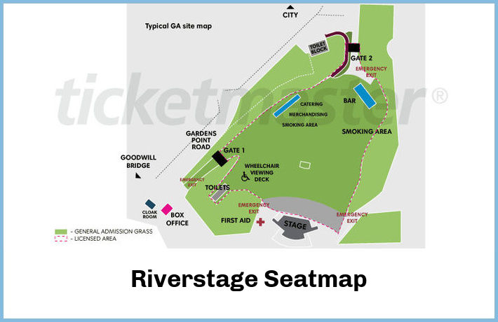 Riverstage Seatmap