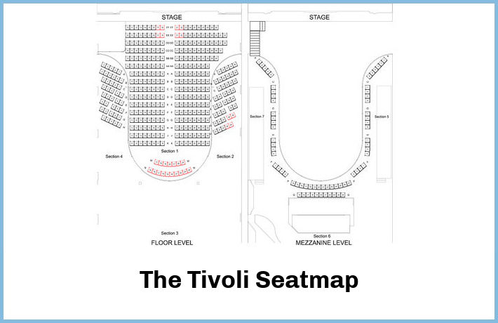 The Tivoli Seatmap