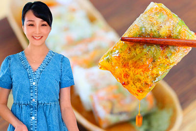 【美食天堂】米紙蔬菜鍋貼做法～超級酥脆～容易上色～不噴油！