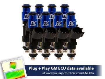 Picture of FIC650cc (72 lbs/hr at OE 58 PSI fuel pressure) FIC Fuel  Injector Clinic Injector Set for LS1 engines (High-Z)