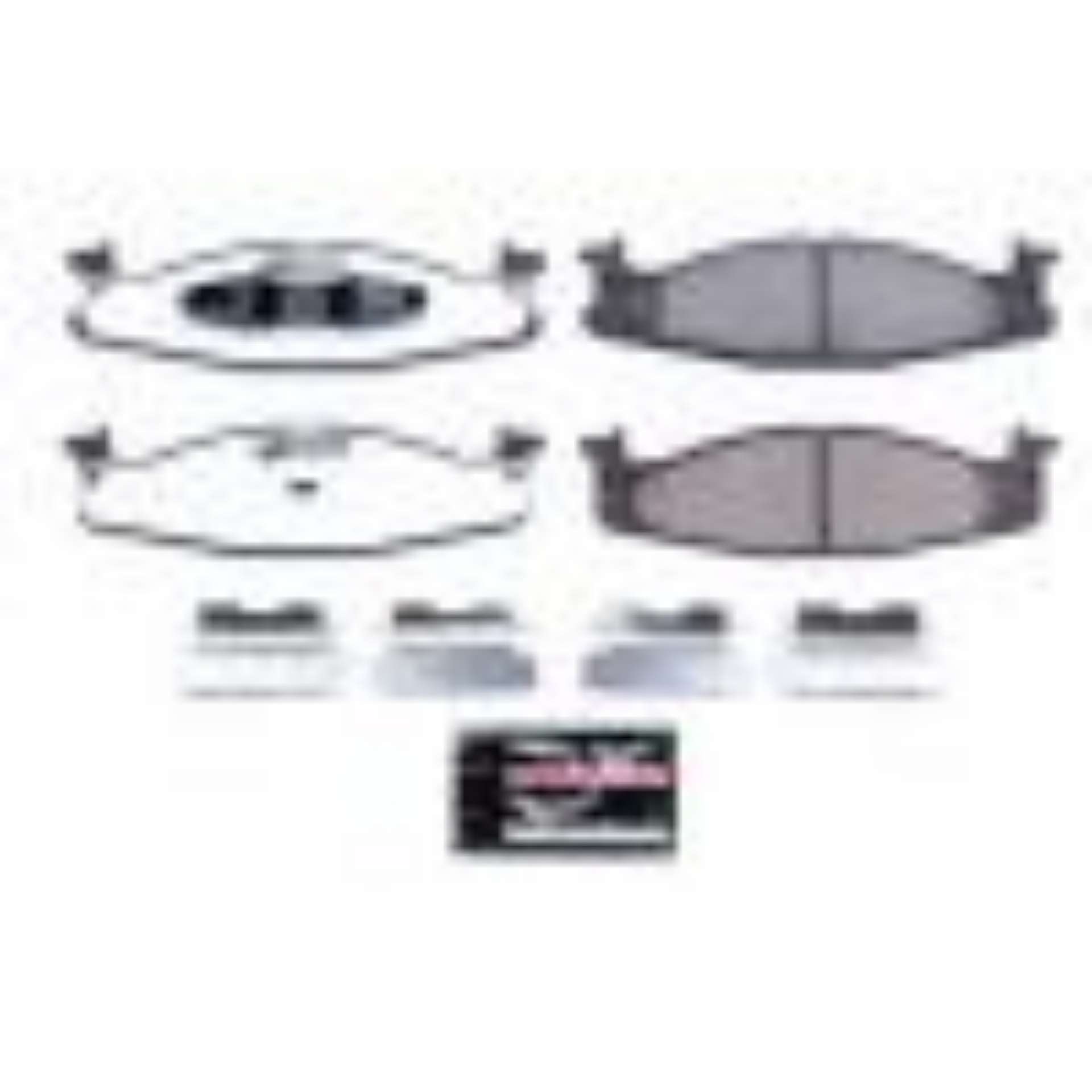 Picture of Power Stop 94-96 Ford Bronco Front Z36 Truck & Tow Brake Pads w-Hardware