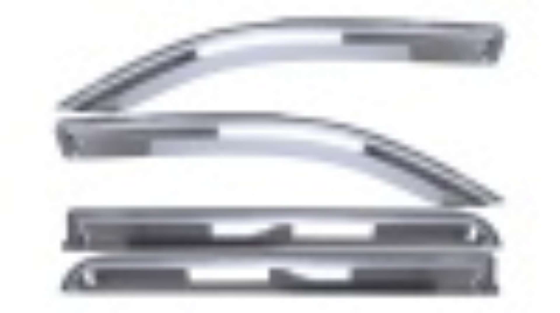 Picture of Putco 19-20 Ram 1500 - Crew Cab Set of 4 Element Chrome Window Visors