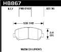 Picture of Hawk 13-16 Mazda CX-5 LTS Front Brake Pads