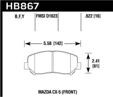 Picture of Hawk 13-16 Mazda CX-5 LTS Front Brake Pads