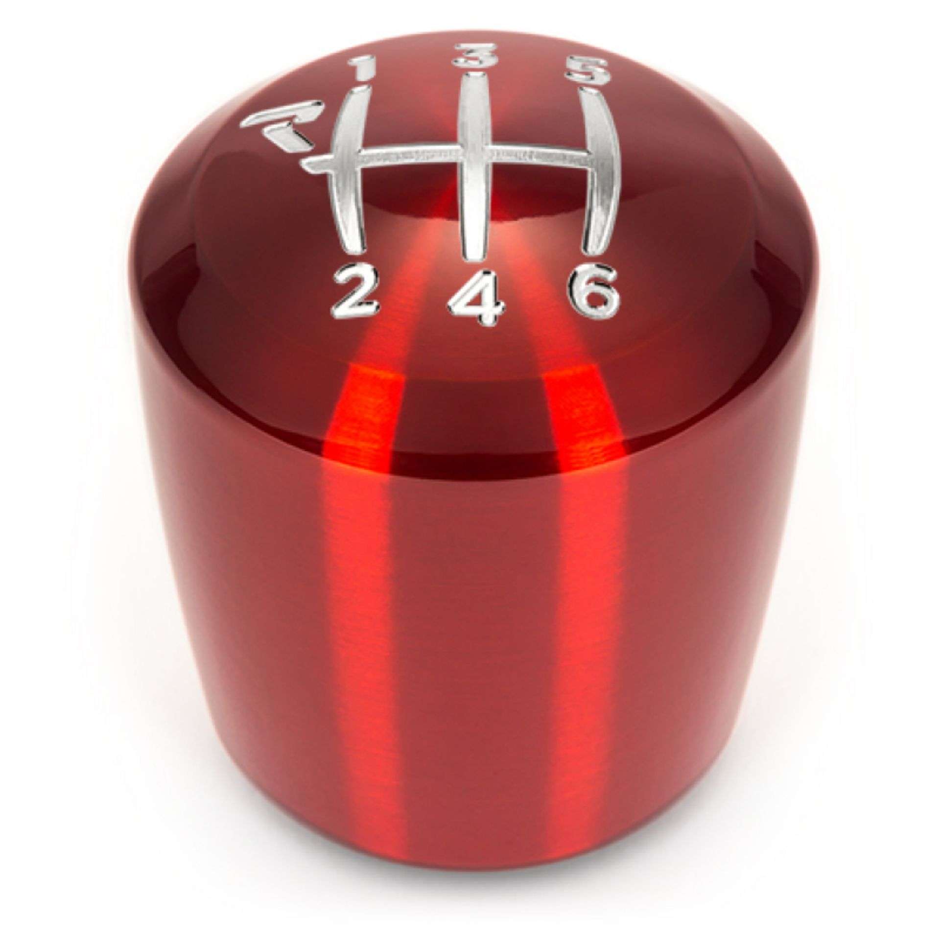 Picture of Raceseng Ashiko Shift Knob (Gate 1 Engraving) M10x1.25mm Adapter - Red Translucent