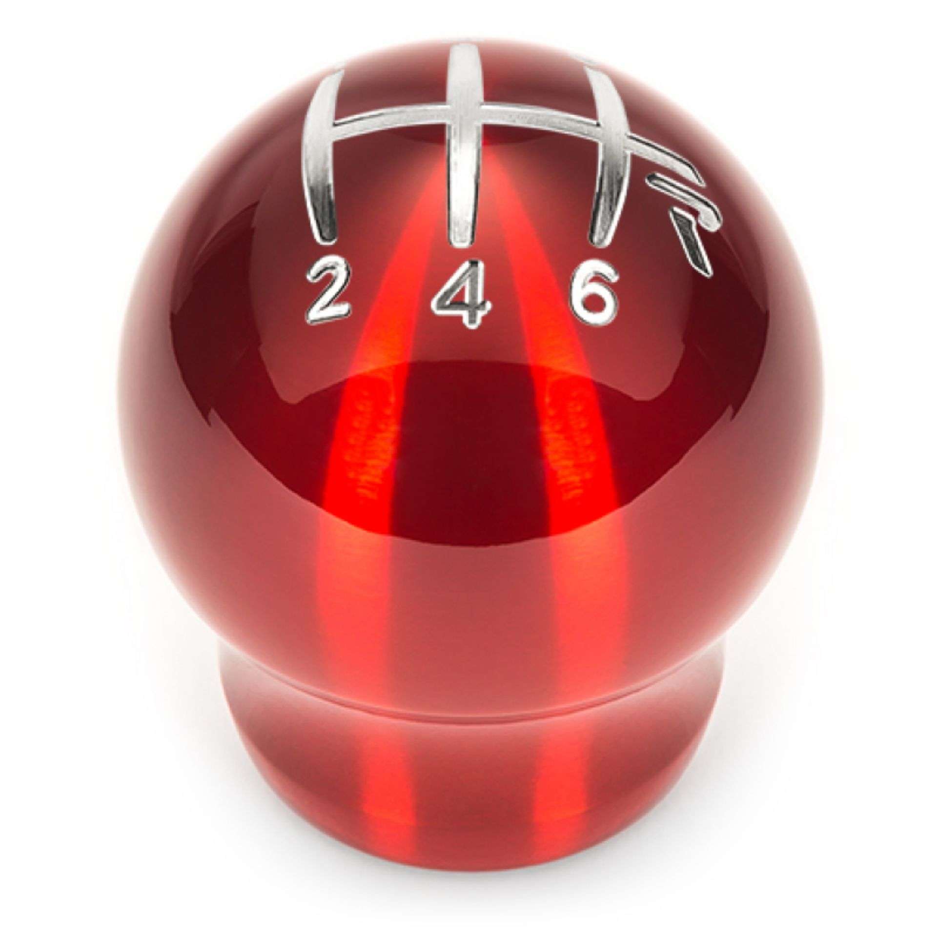 Picture of Raceseng Contour Shift Knob (Gate 3 Engraving) M10x1.5mm Adapter - Red Translucent