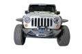 Picture of DV8 Offroad 07-18 Jeep Wrangler JK/JL Steel Stubby Front Bumper w/ Light Bracket & Winch Plate