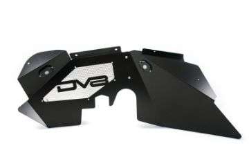 Picture of DV8 Offroad 07-18 Jeep Wrangler JK Front Aluminum Inner Fender w/ Rock Lights - Black