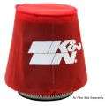 Picture of K&N Kawasaki - Yamaha - Sea Doo - Polaris Red Round Tapered Drycharger Filter Wrap 3in x4-5inx4in