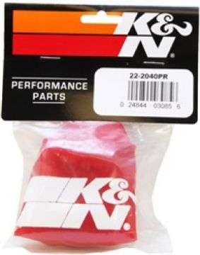 Picture of K&N Kawasaki - Yamaha - Sea Doo - Polaris Red Round Tapered Drycharger Filter Wrap 3in x4-5inx4in