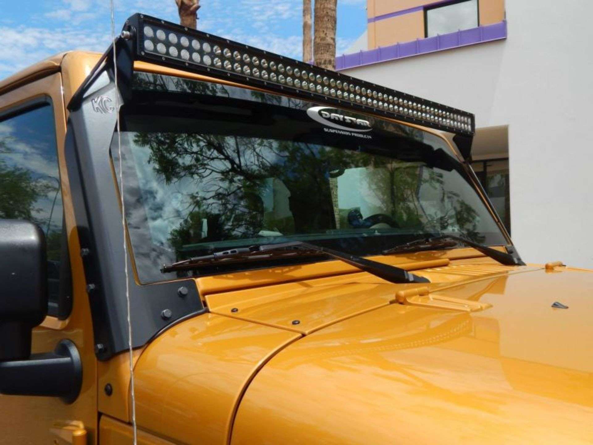 Picture of KC HiLiTES 07-18 Jeep JK 50in. C-Series C50 LED Light Bar w/Overhead Mount Bracket Kit