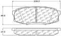 Picture of StopTech 2008 Lexus LX570 Rear Truck & SUV Brake Pad