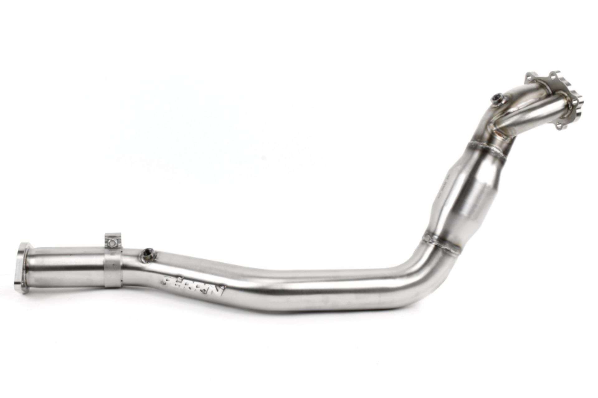 Picture of Perrin 02-14 Subaru WRX / 04-21 STI (EJ) 304SS 3in. Down Pipe w/Cat (Slip Fit Rear/Divorced WG)