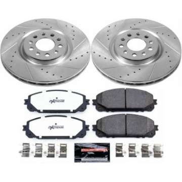 Picture of Power Stop 17-19 Jeep Cherokee Front Z36 Truck & Tow Brake Kit