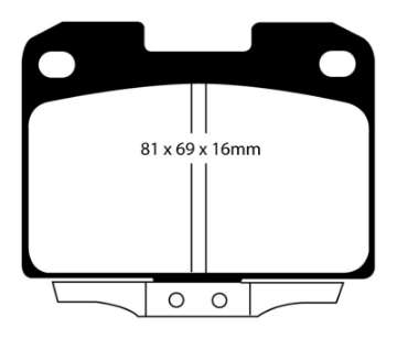 Picture of EBC 94-96 Dodge Stealth 3-0 4WD Redstuff Rear Brake Pads