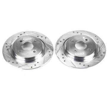 Picture of Power Stop 02-04 Ford Focus Rear Evolution Drilled & Slotted Rotors - Pair