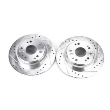 Picture of Power Stop 02-04 Acura RL Rear Evolution Drilled & Slotted Rotors - Pair