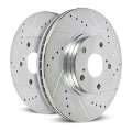 Picture of Power Stop 93-01 Subaru Impreza Front Evolution Drilled & Slotted Rotors - Pair